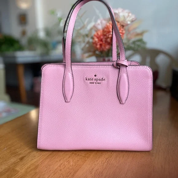 NWT Kate Spade Pink Satchel with Tassels - Picture 3 of 7